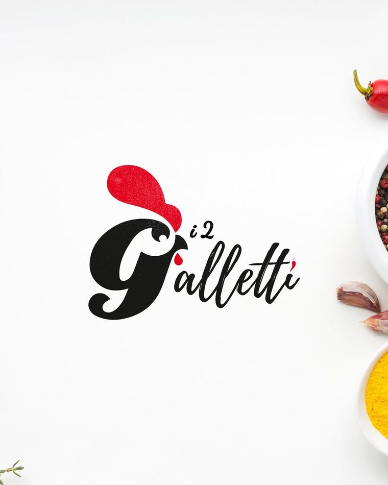 i 2 Galletti — Rosticceria — identità visiva