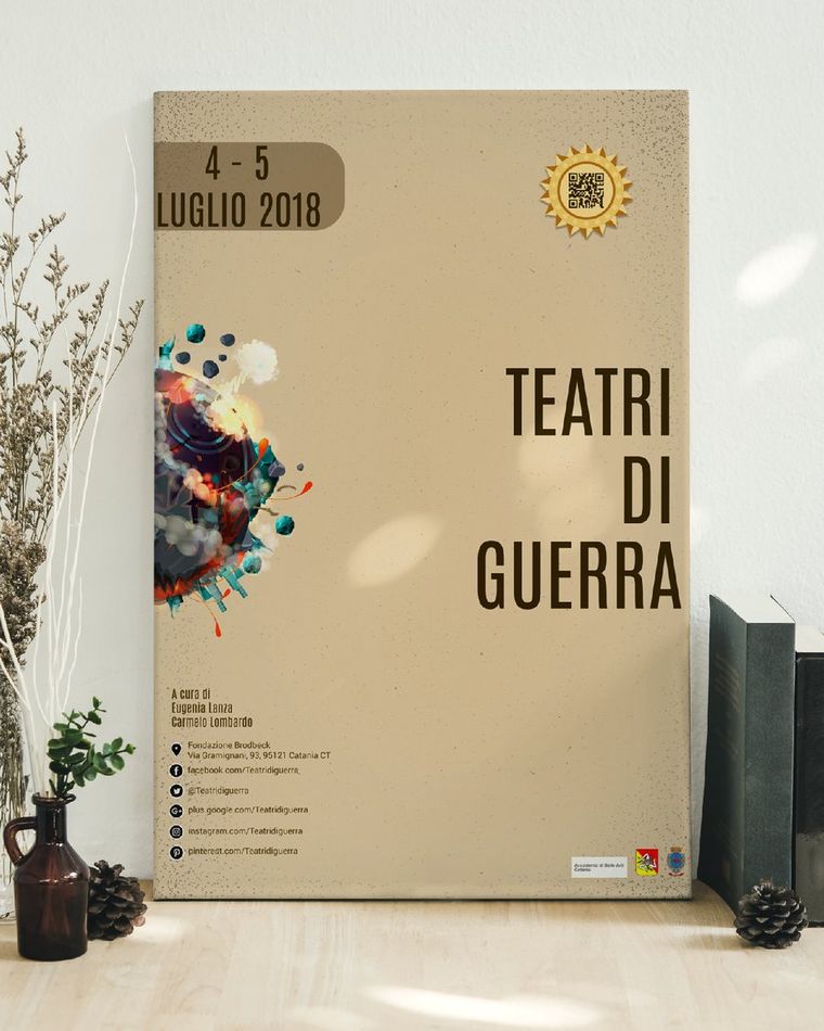 Teatri di Guerra — Locandina — Fondazione Brodbeck